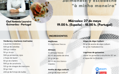 Información sobre el taller de cocina y la cata on line de esta semana
